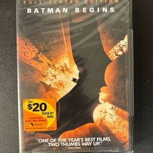 Batman Begins (DVD, 2005, Full Screen) New Sealed